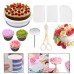 11 inches Cake Decorating Supplies Kit Rotating Turntable Stand Set with Frosting Piping Bags and Tips Set Icing Spatula and Smoother Pastry Tools - 127 PCS